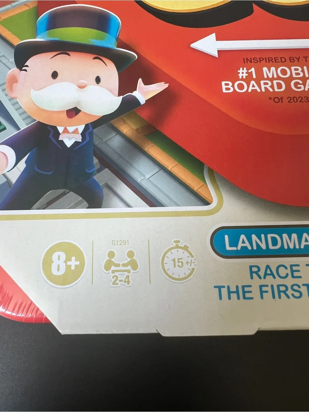 Hasbro Monopoly GO! Kids Board Game - Red, Yellow, Blue